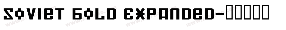 Soviet Bold Expanded字体转换